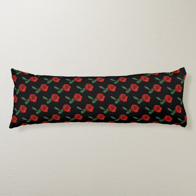 Coussins Longs Oreillers carrosserie simple rouge (Devant)