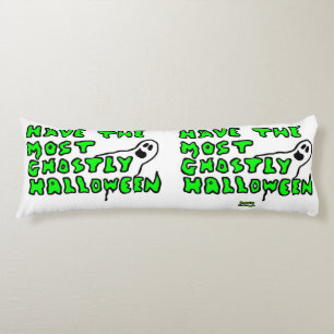 Coussins Longs Oreillers de corps d'Halloween grisâtre