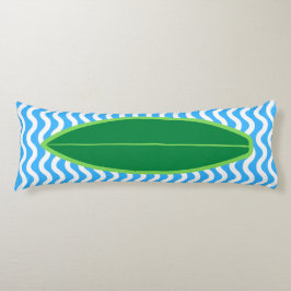 Coussins Longs Oreillers de surf pour les vagues bleu foncé
