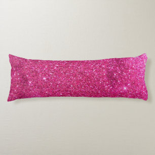 Coussins Longs Oreillers pour Parties scintillant Hot Rose Faux