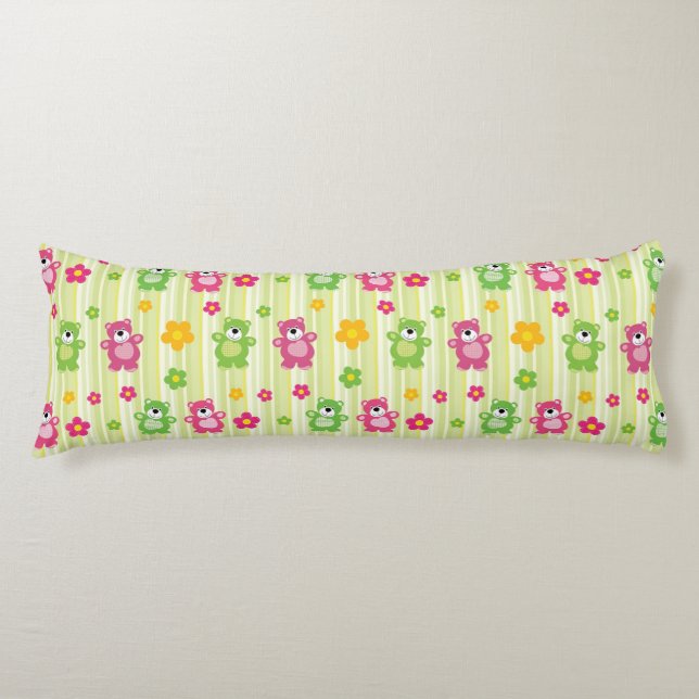 Coussins Longs Ours mignons (Devant)