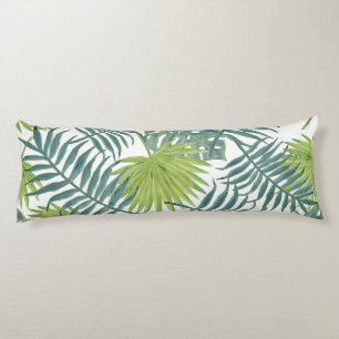 Coussins Longs Palm Tree Fronds Peinture hawaïenne