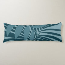 palme & feuille tropicale abstrait en gris vert bl