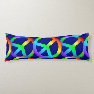 Coussins Longs Panneau de paix Rainbow