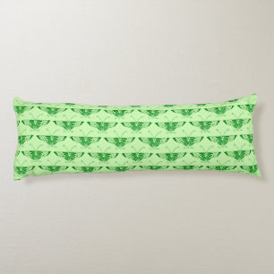 Coussins Longs Papillon Art déco stylisé - vert émeraude