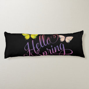 Coussins Longs Papillon Bonjour Printemps