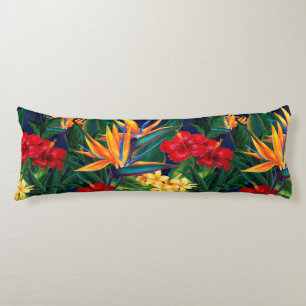 Coussins Longs Paradis tropical Floral hawaïen