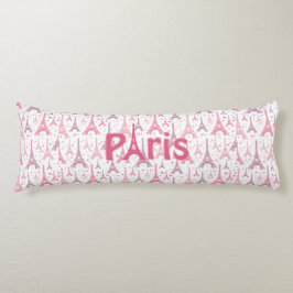 Coussins Longs Paris France Tour Eiffel Rose violet Europe