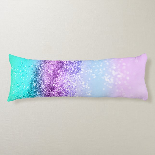Coussins Longs Parties scintillant Unicorne Filles #14 #déco bril (Devant)