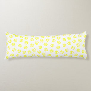 Coussins Longs Patrouilles de Doodle, Paws de Chien, Paws Jaunes