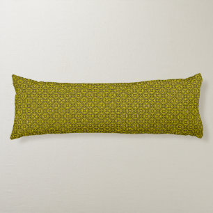 Coussins Longs Pattern de Medieval Yellow