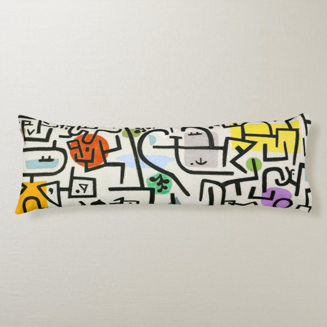 Coussins Longs Paul Klee Rich Harbour Expressionnisme Abstrait (Devant)