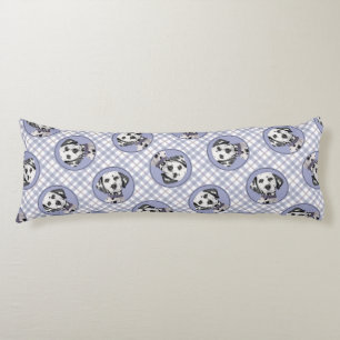 Coussins Longs Peinture dalmate Tachetée Mignonne Art de chien or