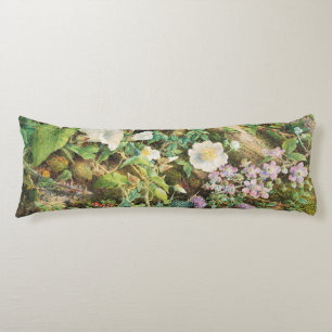 Coussins Longs Peinture florale de fleurs de pétunias vintage jol