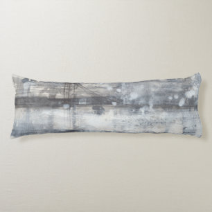 Coussins Longs Peinture grise contemporaine