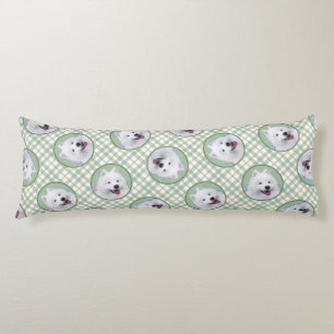 Coussins Longs Peinture Samoyed Blanc mignonne Original Animal Ch