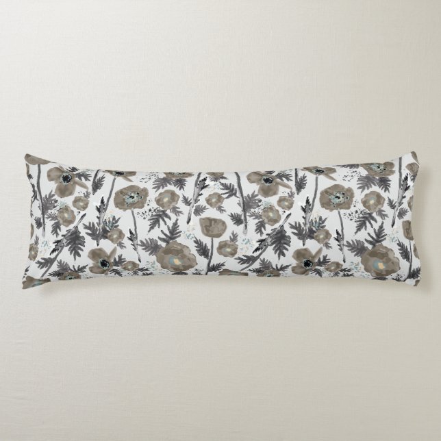 Coussins Longs Pépites Aquarelle Décor Floral (Devant)