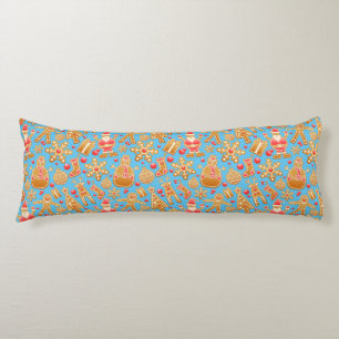 Coussins Longs Père Noël & Snowman Gingerbread Noël Cookies