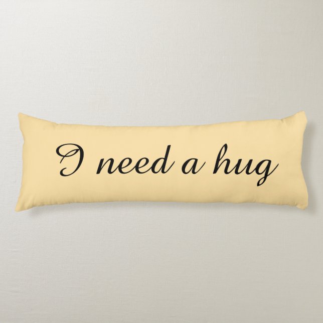 Coussins Longs Personalized beige body pillows (Devant)