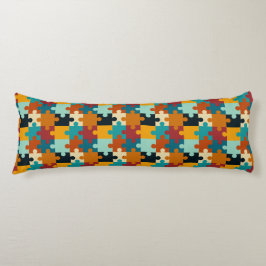 Coussins Longs Pièces de puzzle esthétique vintage Motif