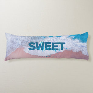 Coussins Longs Pink Beach Bermudes Personnalisé