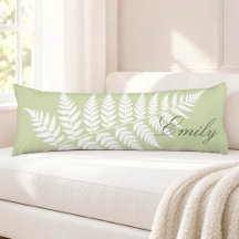 Pistache Vert Blanc Fougère Élégant Minimaliste