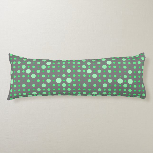 Coussins Longs Point Polka 02.Vert. Gray BG (Devant)
