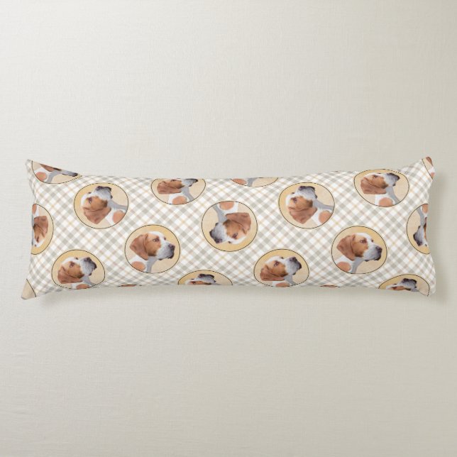Coussins Longs Pointeur Peinture Anglais mignon Original Animal d (Devant)