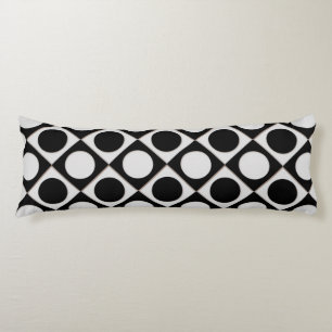 Coussins Longs Points & Carrés / noir blanc + vos idées