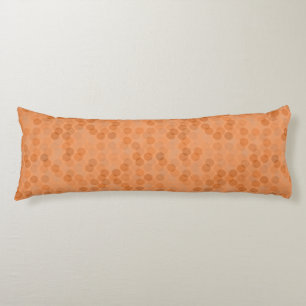 Coussins Longs Points saumon et orange