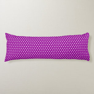 Coussins Longs Pois rose violet