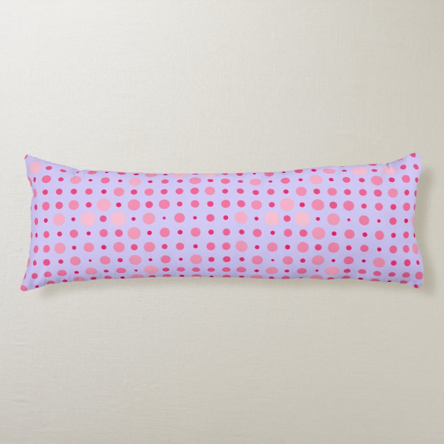 Coussins Longs Polka Dot 01.Pink LPurple BG (Devant)