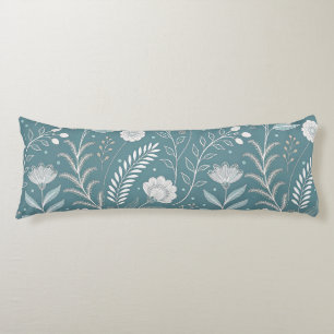 Coussins Longs Polyester brossé à impression florale moderne