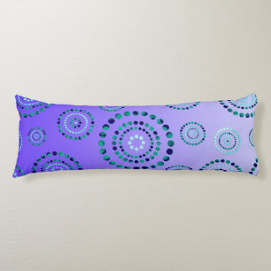 Coussins Longs Pots Circle Power Flowers + votre backgr.