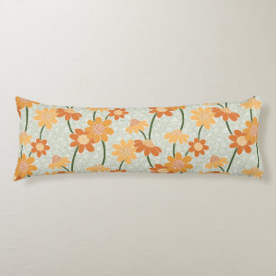 Coussins Longs Pretty retro muted 1970 s flowers