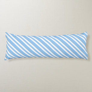 Coussins Longs Rayures Blanches Bleues Motif Sans Fin