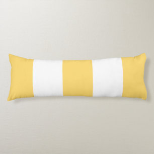Coussins Longs Rayures Jaunes Et Blanches