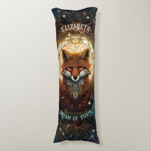 Coussins Longs Renard celtique Moonlit Personnalisé Nature Renard