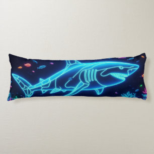 Coussins Longs Requin néon coloré