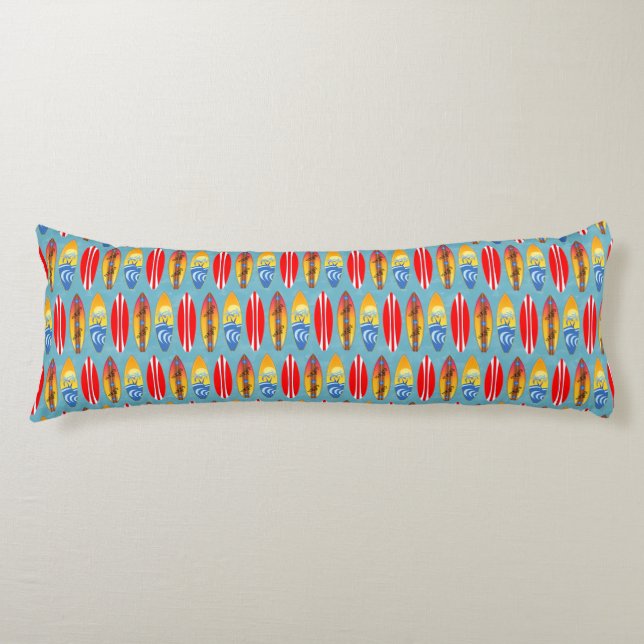 Coussins Longs Retro surfboards (Devant)