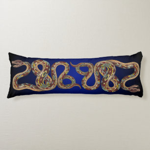 Coussins Longs Réversible Wild Nature Boa Constrictor Snake