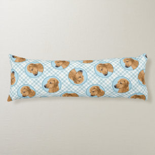 Coussins Longs Rhodesian Ridgeback Peinture Red Wheaten Chien Art