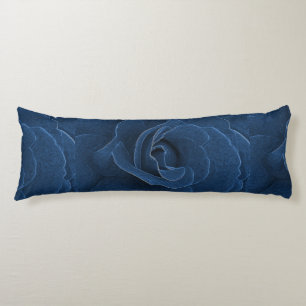 Coussins Longs Rose bleu velours