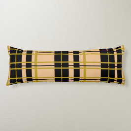 Coussins Longs Rose en or noir plaqué