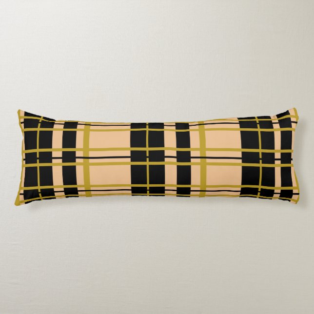 Coussins Longs Rose en or noir plaqué (Devant)