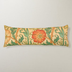 Coussins Longs Rose et Rose par William Morris