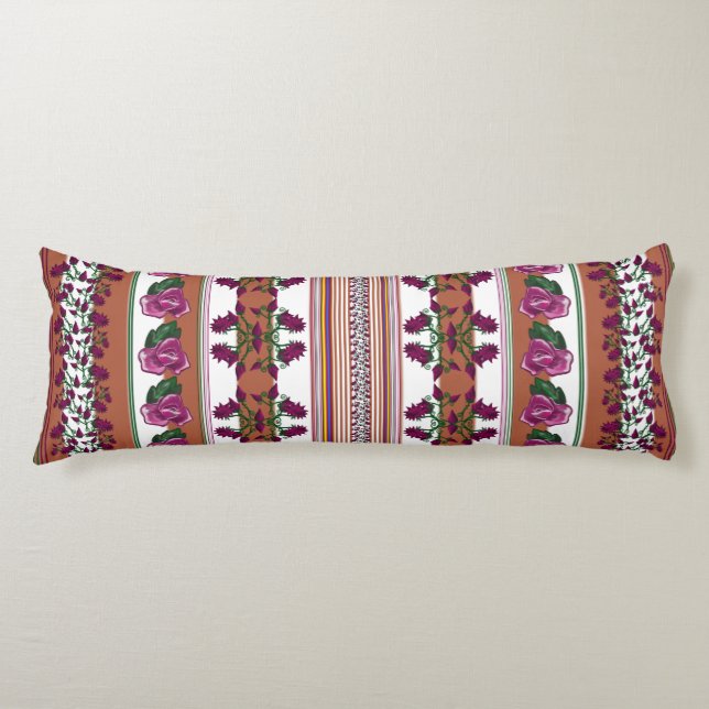 Coussins Longs Rose rose foncé Lotus (Devant)