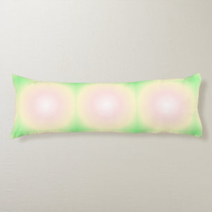 Coussins Longs Rose vert pâle Blanc 3D Optique Motif dégradé