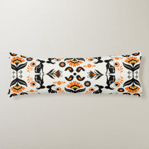 Coussins Longs Rosemaling Art Populaire Norvégien