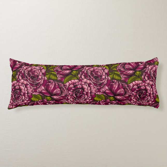 Coussins Longs Roses pour vous (Devant)